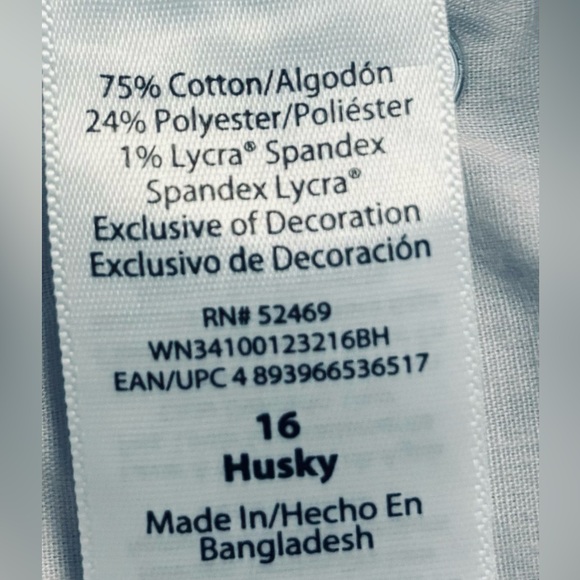 Wonder Nation Stonewashed Denim- 16 Slim HUSKY - Picture 12 of 16